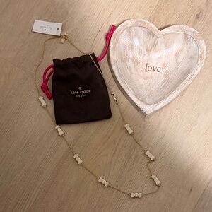 Kate Spade Gold and Cream Long Necklace